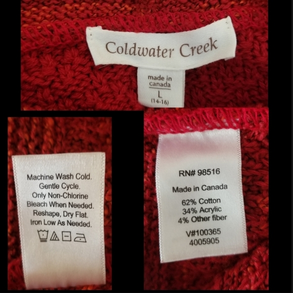 Coldwater Creek Poncho Style Sweater - Picture 3 of 4